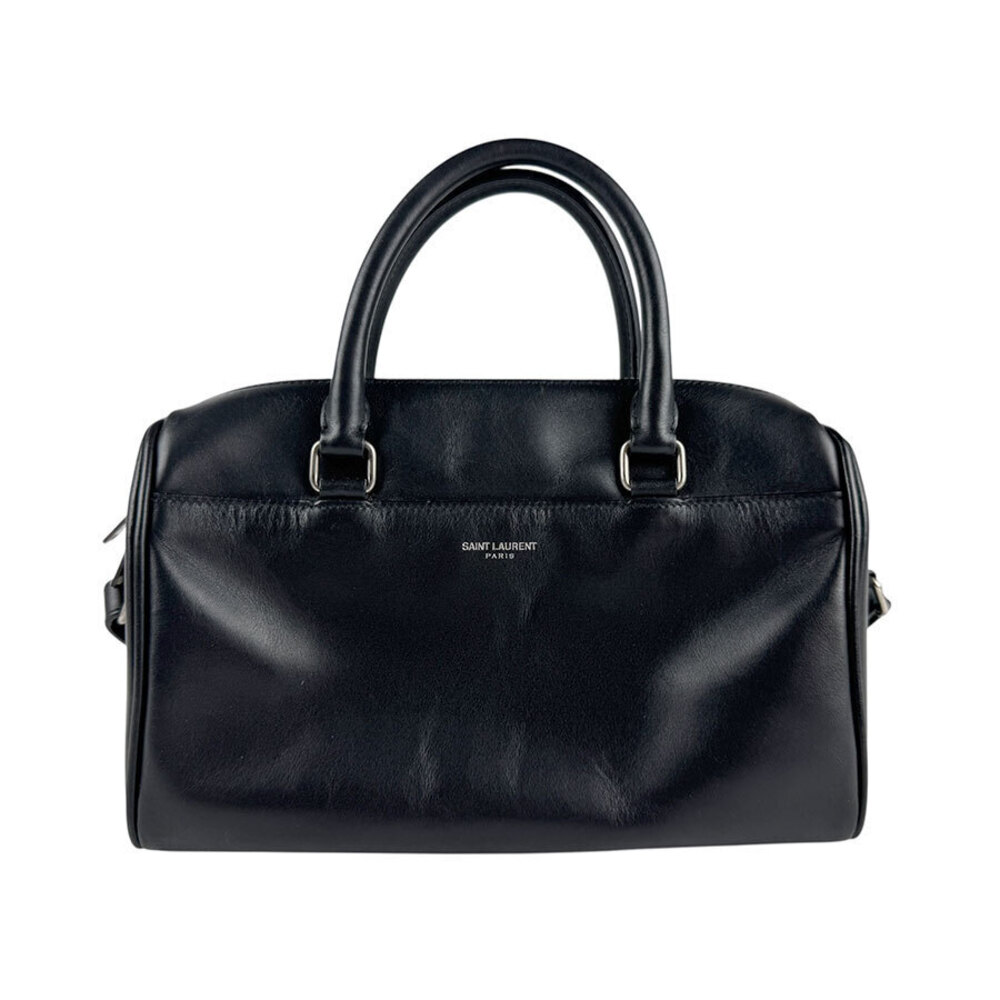 Saint Laurent 2way Shoulder Bag Baby Duffle leather black